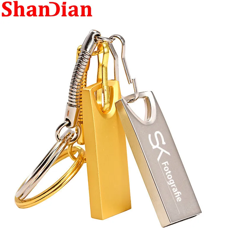 

High speed Pen drive 64GB Silver Mini Metal USB 2.0 Flash Drives For Computer Multifunction U disk Waterproof Memory stick 32GB