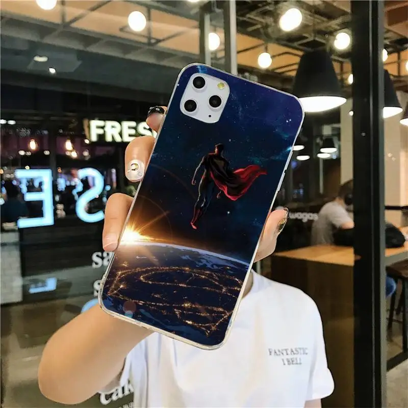 Супергерой DC Супермен чехол для телефона iphone 13 12 11 Pro Max Mini XS 8 7 Plus X SE 2020 XR