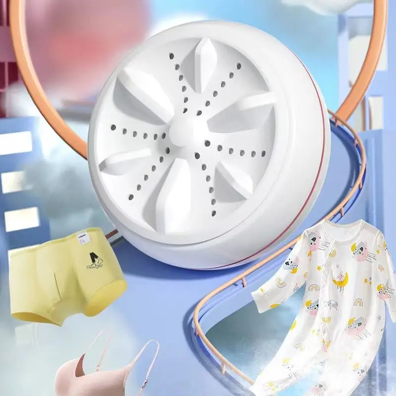 Портативная турбо-стиральная машина Мощная мини-ультразвуковая стиральная