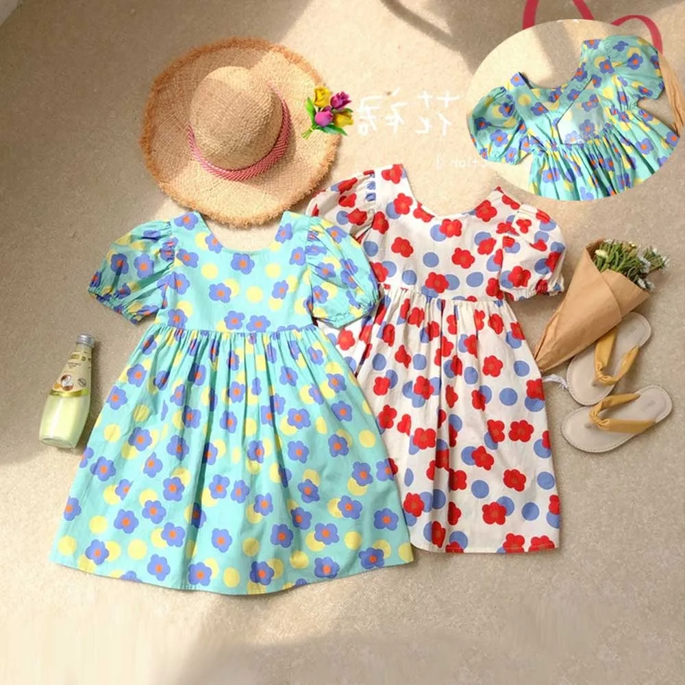 

Детское хлопковое платье с открытой спиной, на возраст 2-8 лет