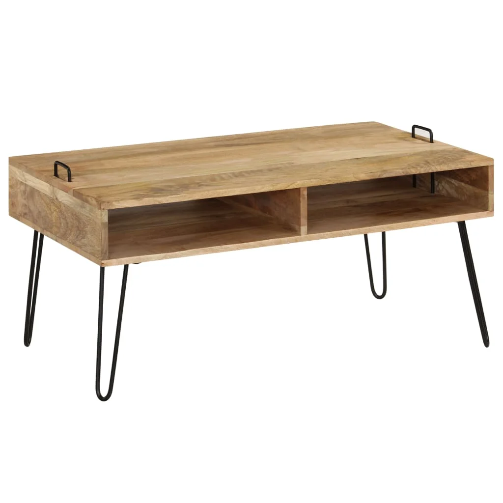 

Wood Coffe Table Coffee Tables for Living Room Tables Solid Mango Wood 39.4"x23.6"x17.7"