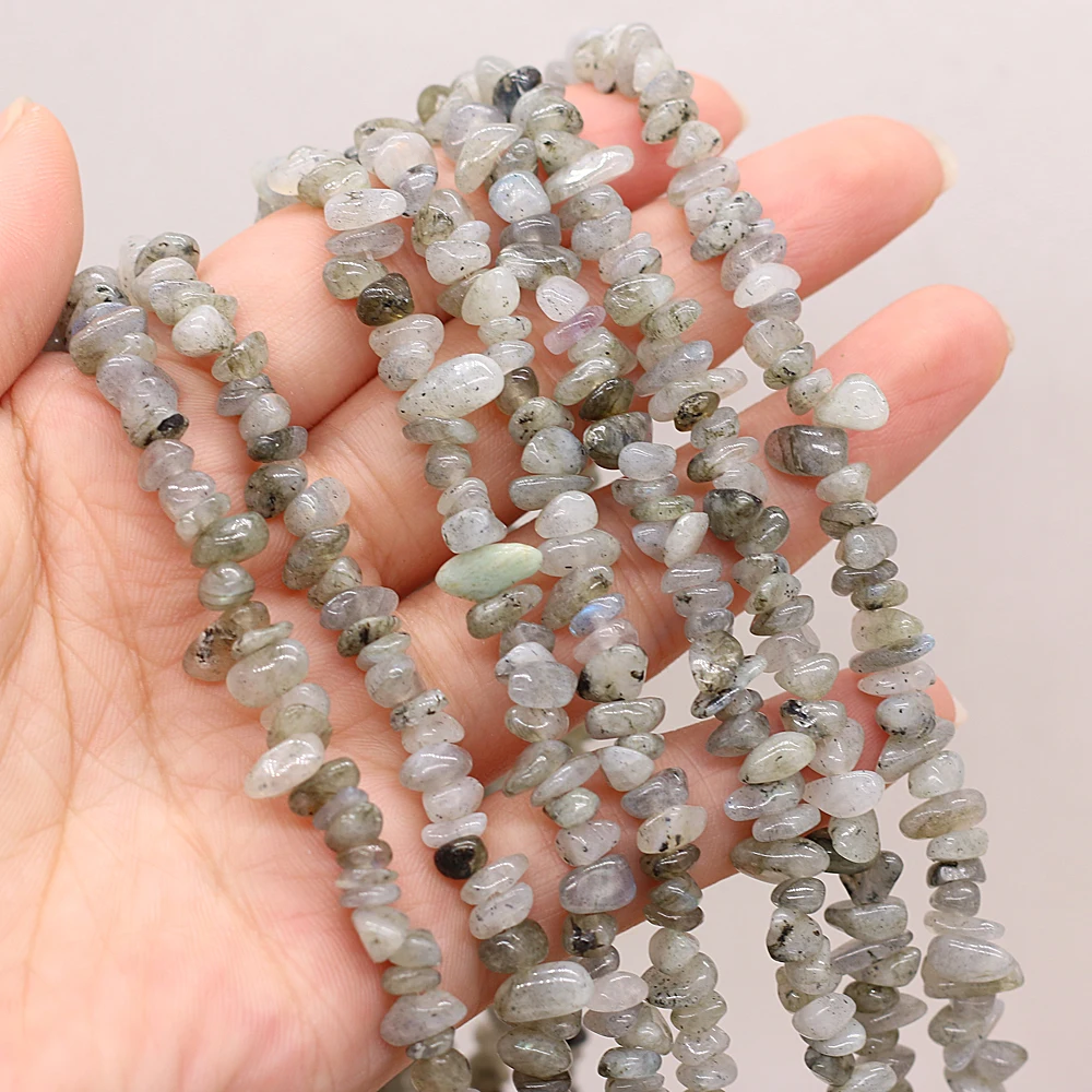 

3-6mm Natural Irregular Freeform Chip Stone Beads Flash Labradorite Beads For Jewelry Making DIY Bracelet Necklace 15" Strand