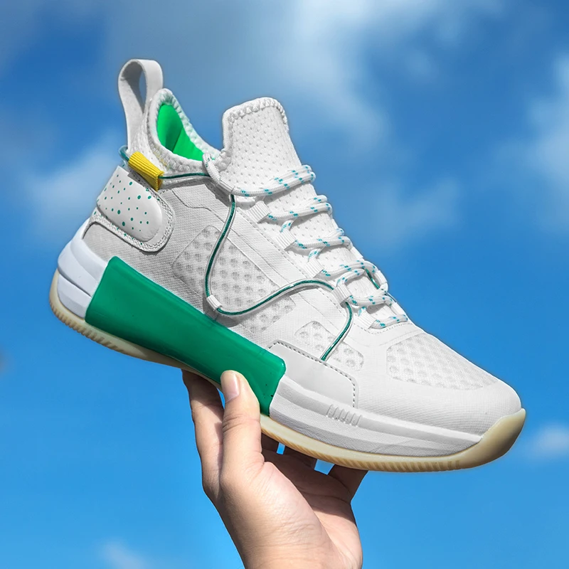 

2022 Summer New Men's Sports Shoes Fashion Comfortable Couple Shoes High Quality Outdoor Wear-resistant Mid-top Basketball Shoes