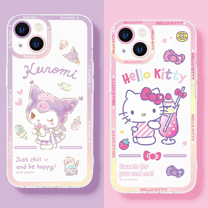 Hello Kitty Kuromi Soft Case for Xiaomi Mi 13 12 12T 11T Pro 11 Ultra 10 Lite 10T A3 POCO X5 X4 X3 NFC F5 F3 F4 GT M4 Back Cover