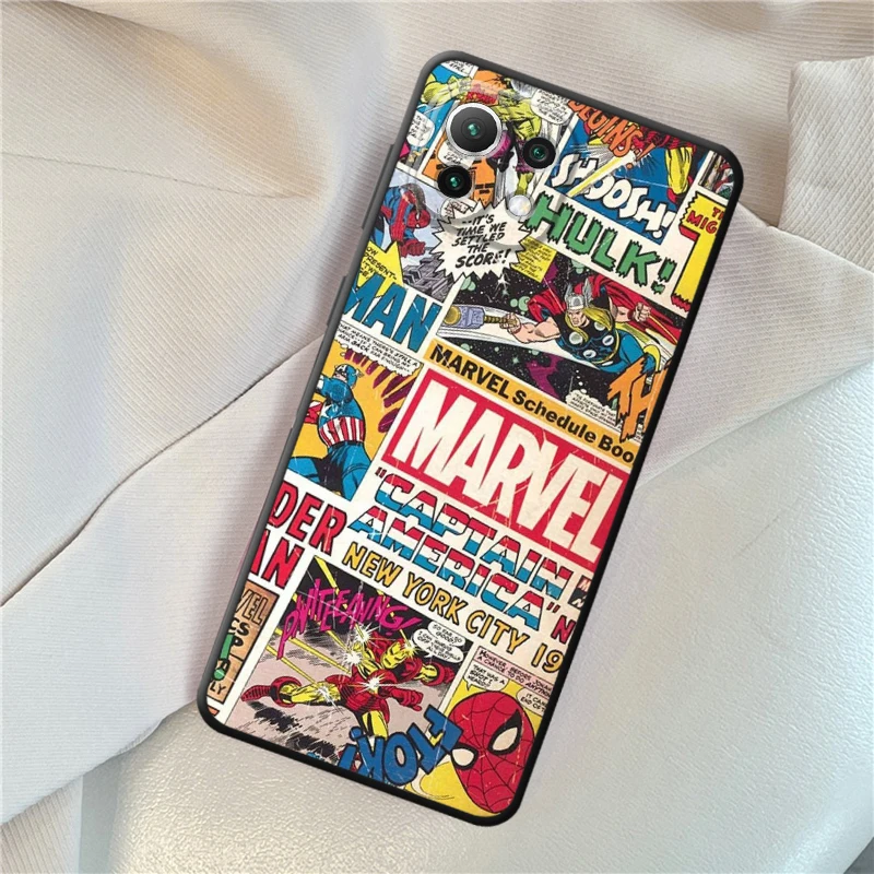 Чехол для телефона Marvel Spider Man Redmi 9A 9i 9C 9T 10 2022 10C 10A 12C 13C 14C K40 Pro A1 A2 Plus A3 A3x A4 soft shell