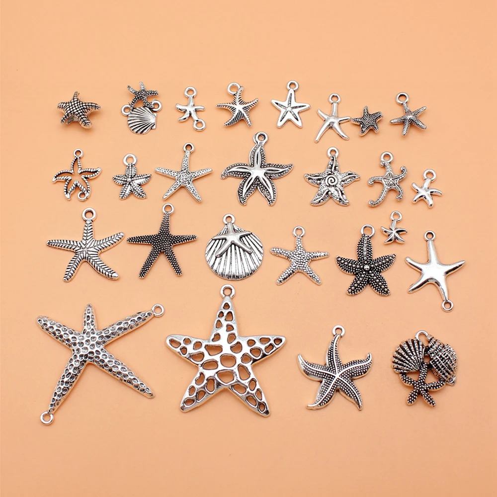 

Starfish Charms Materials Earrings Jewelry Making Supplies 26pcs/set