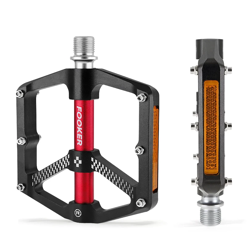 Велосипедные педали Fooker ультралегкие Нескользящие с 3 подшипниками ЧПУ для
