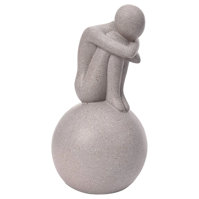 

Modern Statue Decorate Abstract Art Resin Sculpture Simple Statue Ornament Figurine Home Office Decoration