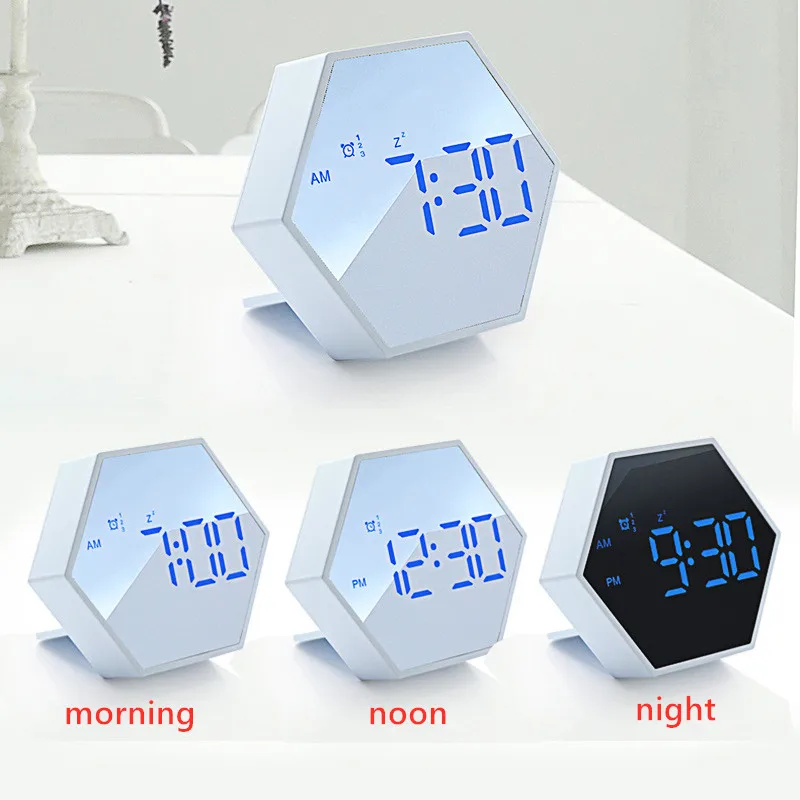 

Electronic Clock LED Countdown Home Decoration Wall Clocks Sound-controlled Snooze Alarm Clock Electronic Digital Desktop Clock
