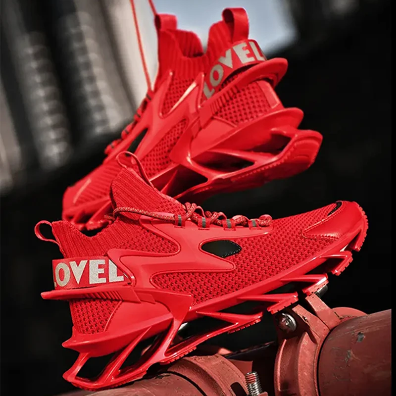 Men's Breathable Mesh Running Shoes Outdoor Fitness Training Sports Shoes Non-slip Wear-resistant Sneakers