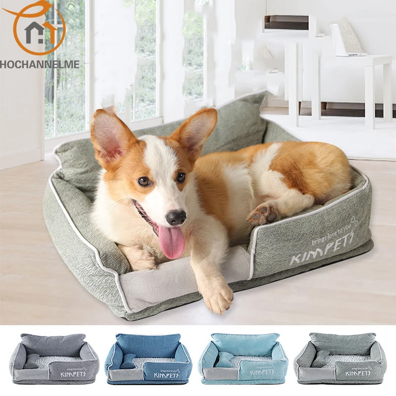 

Лежанка для домашних животных, зимняя, теплая, хлопковая, губчатая