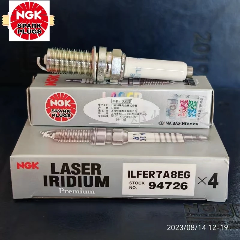 

4Pcs Original NGK ILFER7A8EG 94726 Brand New Laser Iridium Platinum Spark Plug For Audi A6L E-tron 2019- A4L Q5L VW TALAGON 2.0T