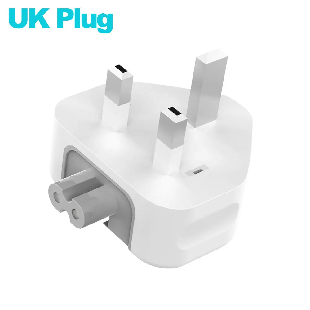 Universal Euro Wall Plug AC Power Adapter Authentic EU US UK AU Duck Head for Apple Macbook Pro Air Ipad Iphone USB Charger |