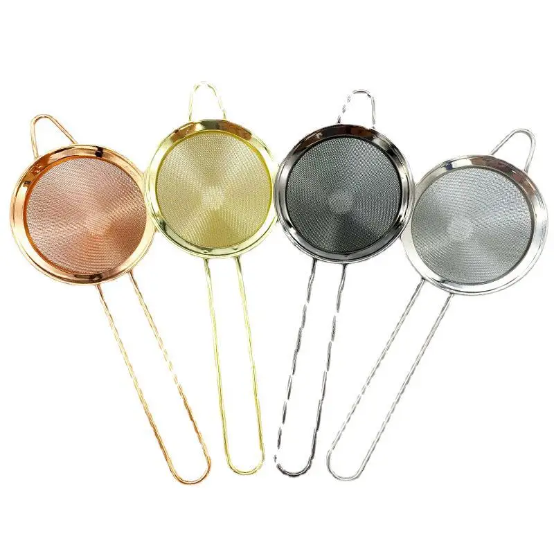 

Cocktail Strainer Stainless Steel Tea Strainers Conical Food Strainers Fine Mesh Strainer Practical Bar Strainer Tool