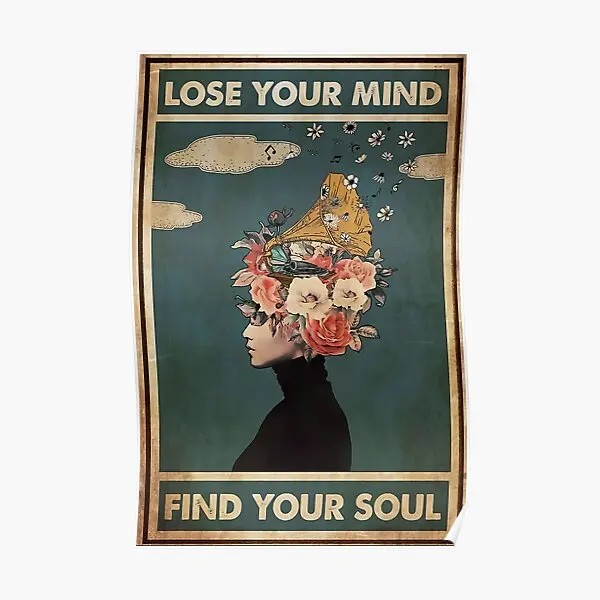

Постер с надписью «lost Your Mind Find Your Soul», настенная роспись, картина, Современное украшение для комнаты, дома, без рамки