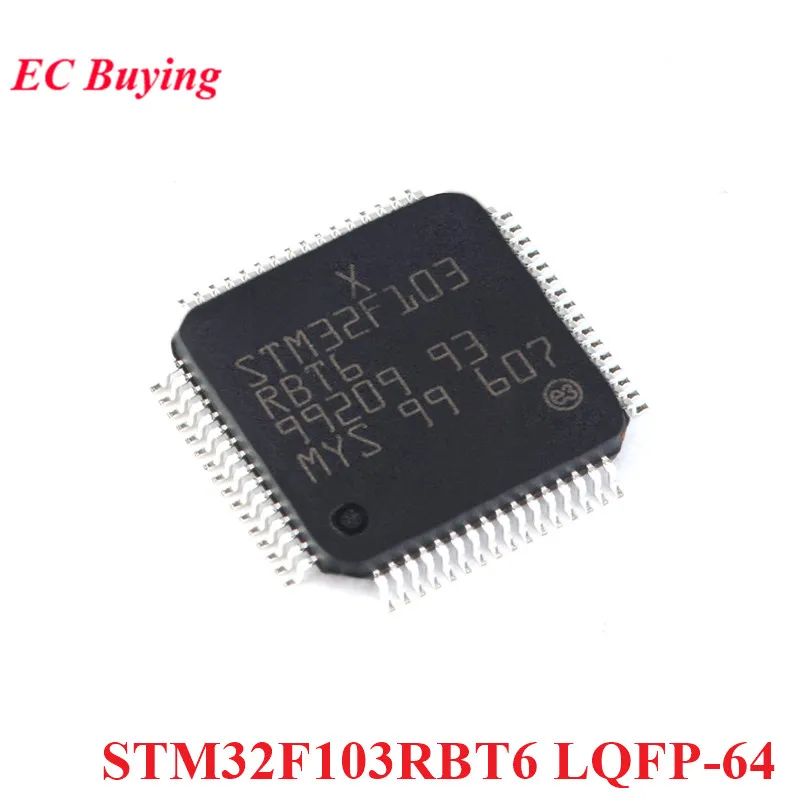 

Микроконтроллер STM32F103RBT6 STM32F103 LQFP-64 STM32 F103RBT6 LQFP64 RM, 32 бит, микроконтроллер MCU IC, новый оригинальный