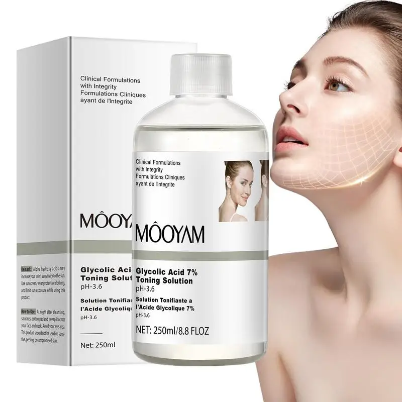 

Glycolic Acid 7 Toning 250mL Toning Resurfacing Solution For Facial Skin Care Gentle Facial Skin Care Toning Resurfacing