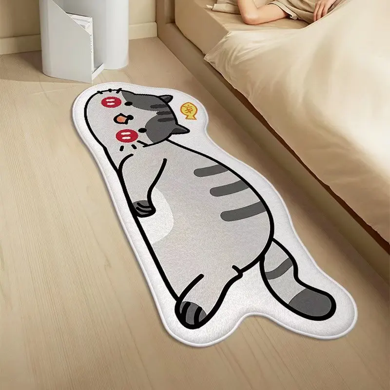 

Cartoon Cute Cat Carpets For Home Living Room Anti Slip Kids Play Area Rugs Extractor Floor Mat Child Bedroom Bedside Sofa Decor