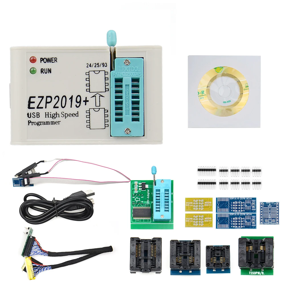 EZP2019 поддерживает WIN7 и 8 64bit Новый высокоскоростной USB SPI программатор 24 25 93 EEPROM Flash