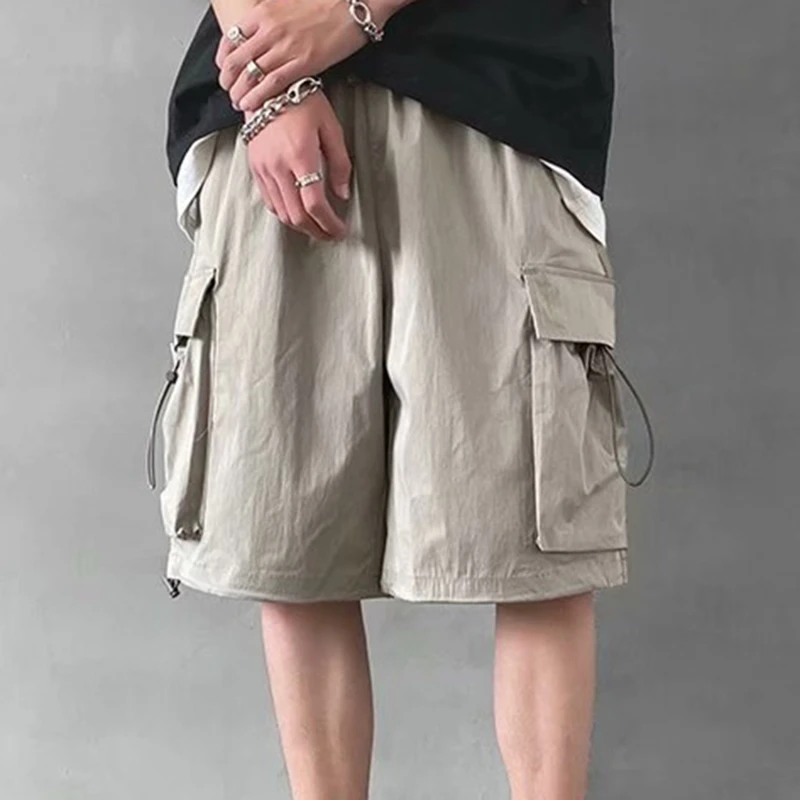 

Summer Men's New Shorts Fashion High Street Outdoor Leisure Running Sports 5 Points Pants 2022