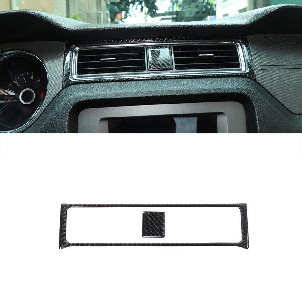

Для Ford Mustang 2009 2010 2011 2012 2013, декоративная панель для автомобильного приборного центра, вентиляционного отверстия, наклейки для крышки панели, ...