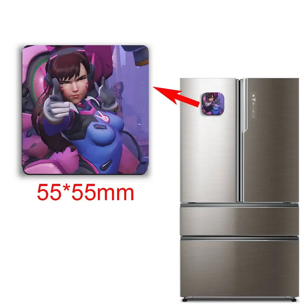 Фото Магнит на холодильник Tracer Game D.Va Overwatch, хит продаж, клейкий, для металлических поверхностей, не оставляет следов №5