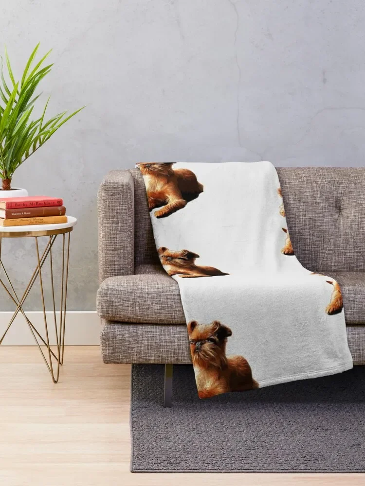 Брюссель Грифон великолепная собака искусство! Одеяло для кровати модные одеяла