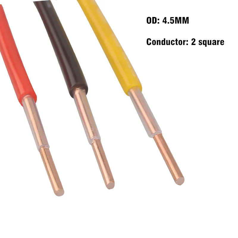 Кабель питания, 11AWG, 4 мм², из ПТФЭ, для подключения к аудиосистеме, термостойкий, OCC, одинарный медный провод