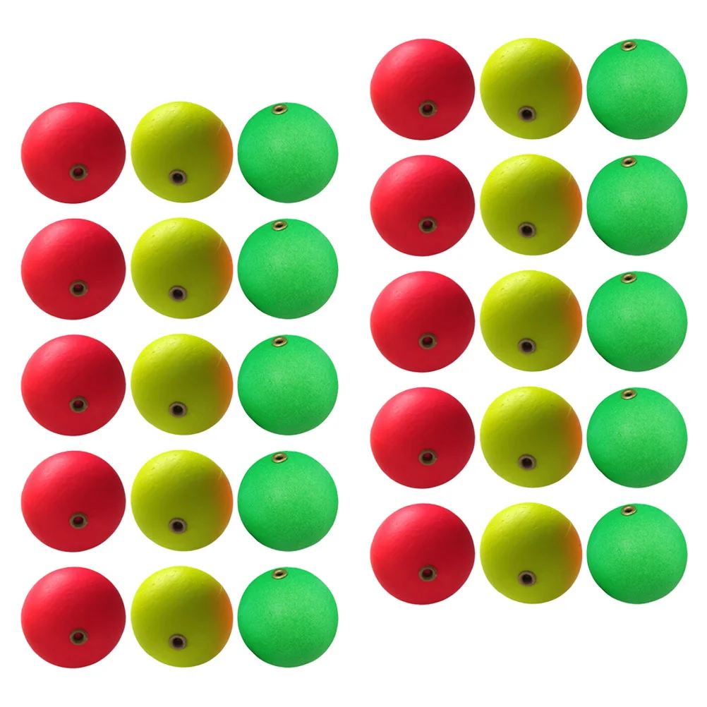 

30 Pcs Fishing Bobbers Floats Foams Tool Tools Equipment Pompano Rigs Surf Supplies