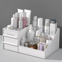 cosmetic makeup organizer with drawers plastic bathroom skincare storage box brush lipstick holder organizers storage