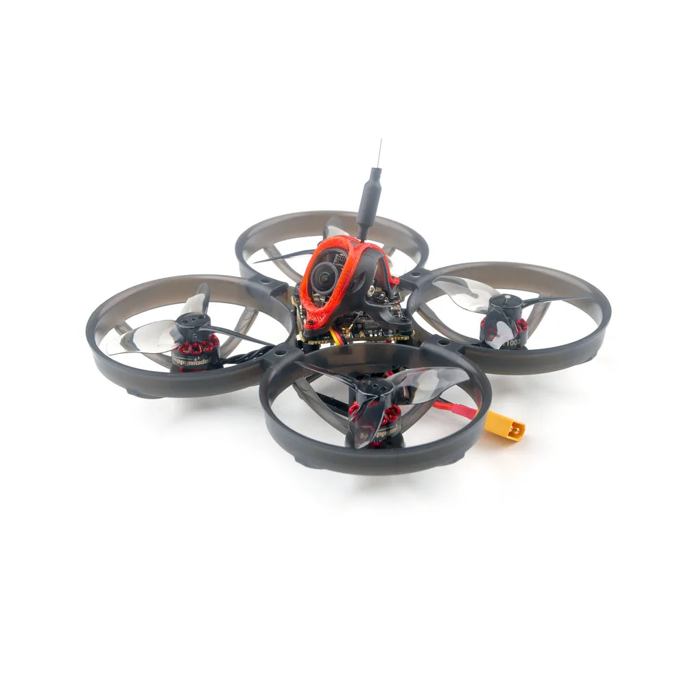 Фото Комплект рамы для микро-дрона HappyModel Mobula8 1-2S 85 мм Micro FPV Whoop с полетным контроллером X12 AIO, видеопередатчиком OPENVTX 400 мВт, приемником ELRS/FR-SLY и камерой Caddx 1200TVL EX1103 №2