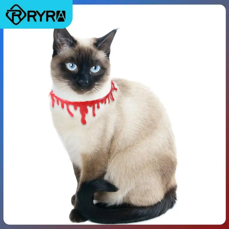 

Halloween Party Pet Decoration Collar For Dog/Cat Fashion Blood Choker Women Blood Necklace Blood Pendant Halloween Gifts