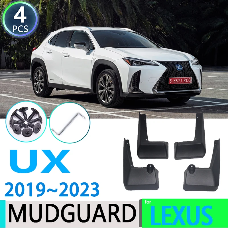 

4PCS Car Mudguards For Lexus UX UX200 UX250H 2019~2023 ZA10 2022 2021 Mudflaps Splash Guards Mud Flaps Fender Auto Accessories
