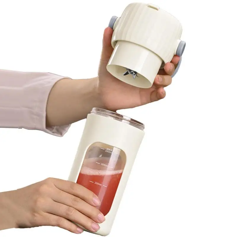 

Портативный блендер для смузи, миниатюрный блендер индивидуального размера, мощный перезаряжаемый Миксер для фруктового сока, 380 мл, автоматический, без использования рук