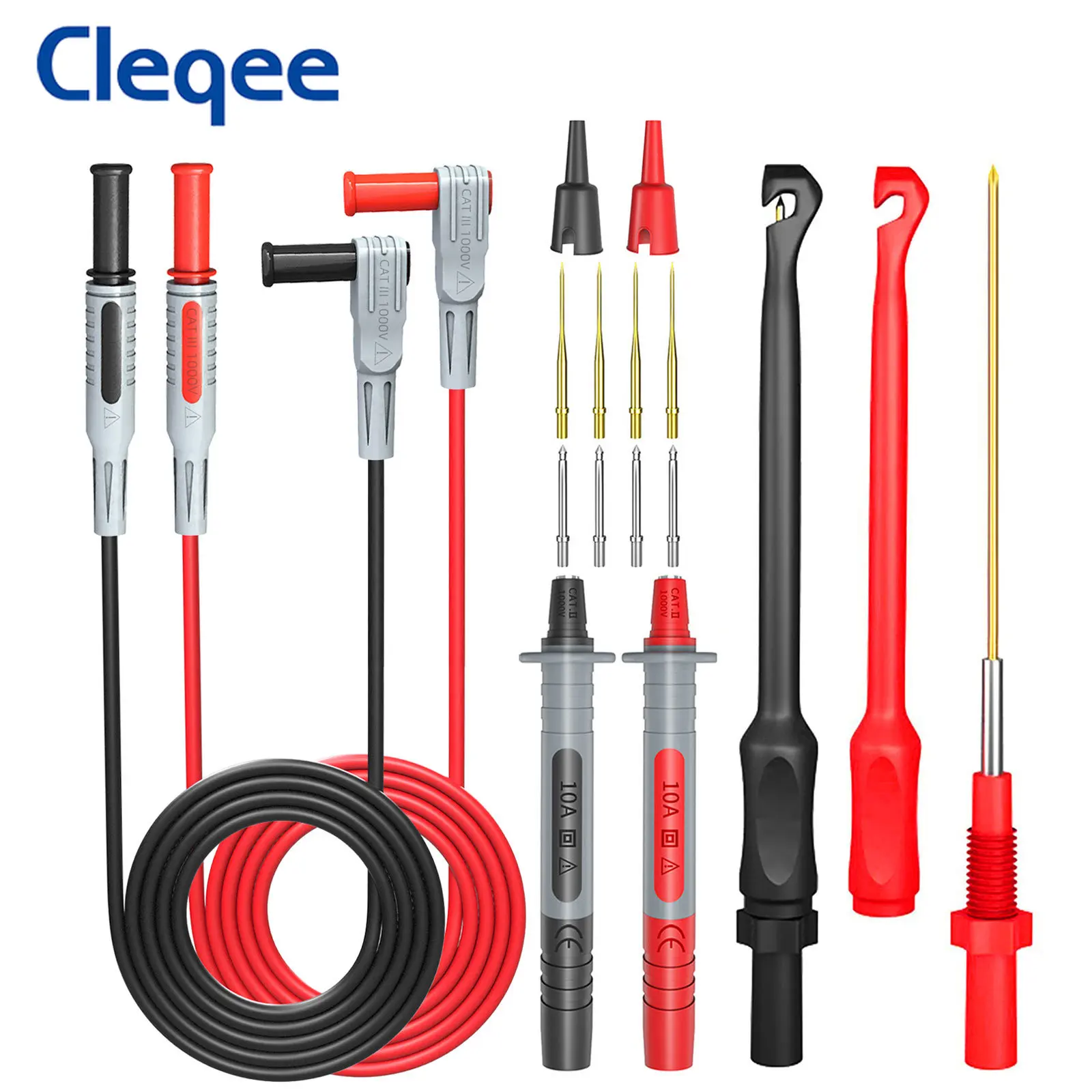 

Тестовые щупы Cleqee P1033B, щупы для прокола, 4 мм, вилка типа банан