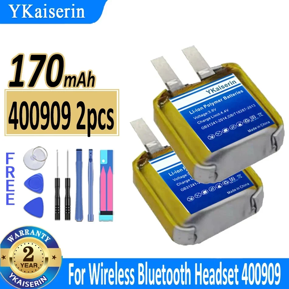 Аккумулятор ykaisсеребрин на 170 мА · ч для беспроводной Bluetooth-гарнитуры (400909 401010 401012
