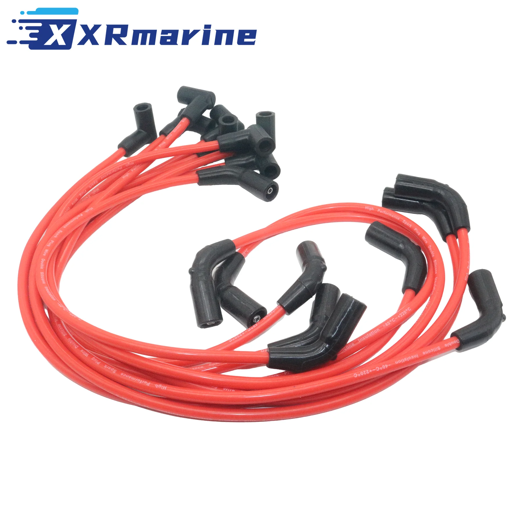 Набор проводов свечей зажигания 84-863656A1 для Mercruiser 5.0L 5.7L 6.2L 383 377 350 MAG V8 863656A1 Sierra 18-8828-1