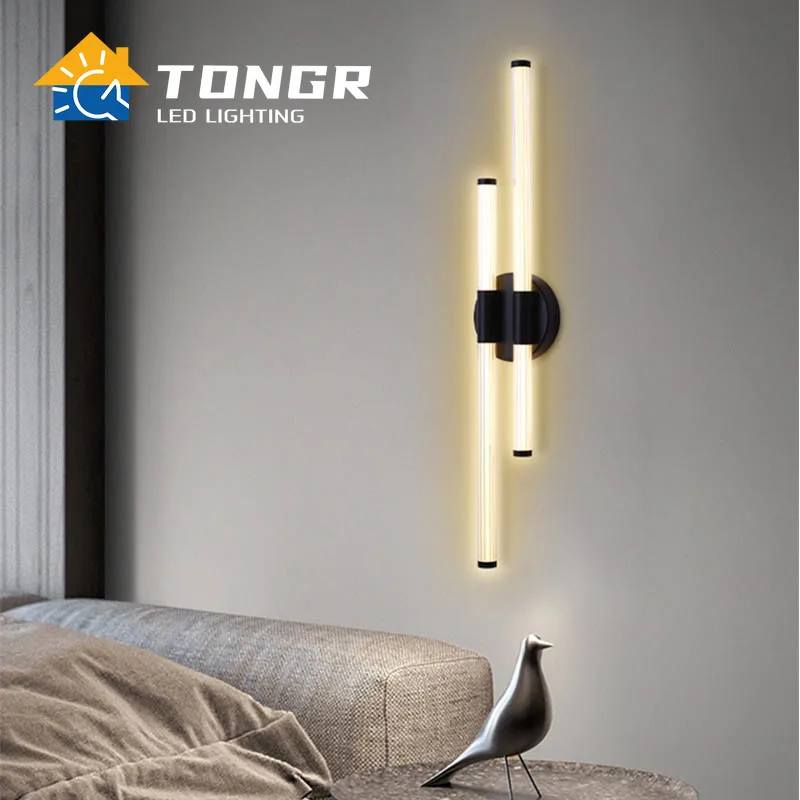 

Modern Minimalist Strip LED Indoor Wall Lamp Bedroom Living Room Aisle Corridor Aluminum Wall Light AC110-240V Lighting Fixtures