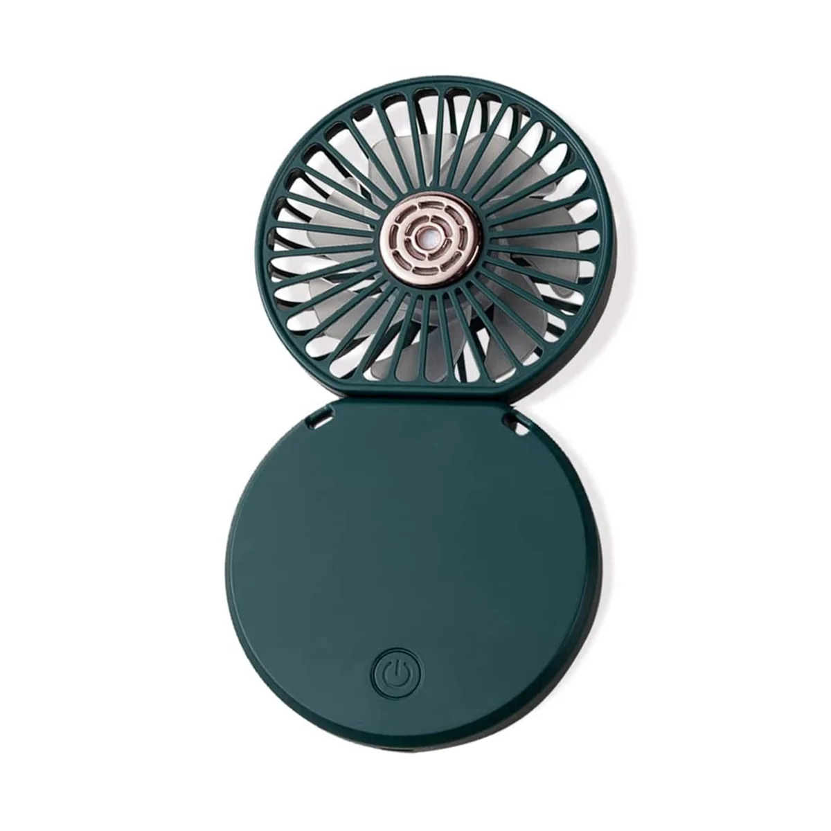 

Handheld Fan, Portable Neck Fan, Folding Fan,Rechargeable Fan Cute Design Fan for Kids Girls Women Men (Dark Green)