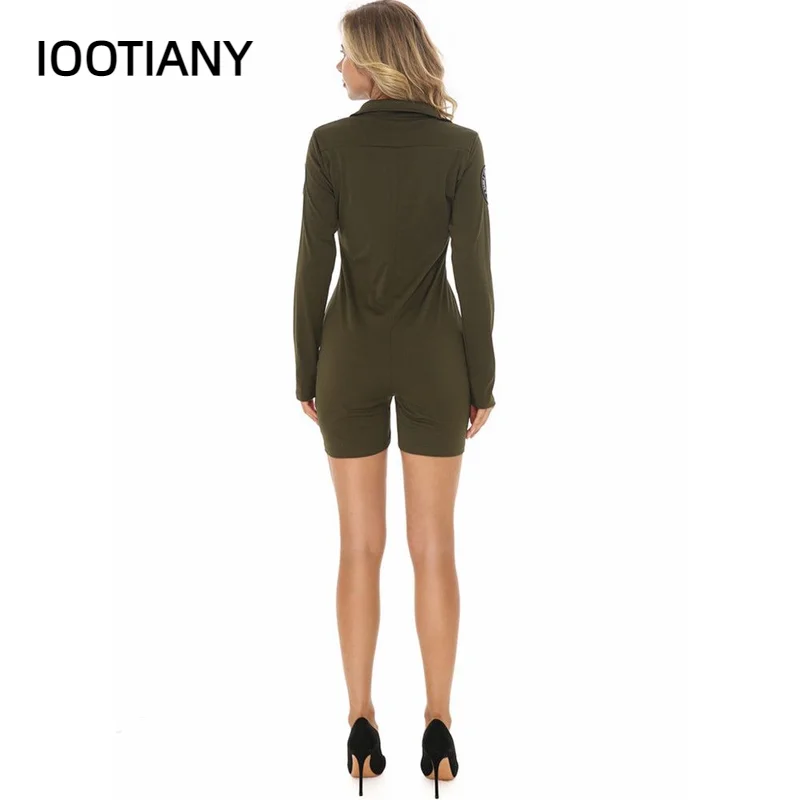 Top Gun Косплей Американские ВВС Авиатор Униформа Костюмы на Хэллоуин для женщин