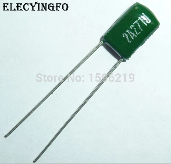

100pcs Mylar Film Capacitor 100V 2A271J 270pF 0.27nF 2A271 5% Polyester Film capacitor