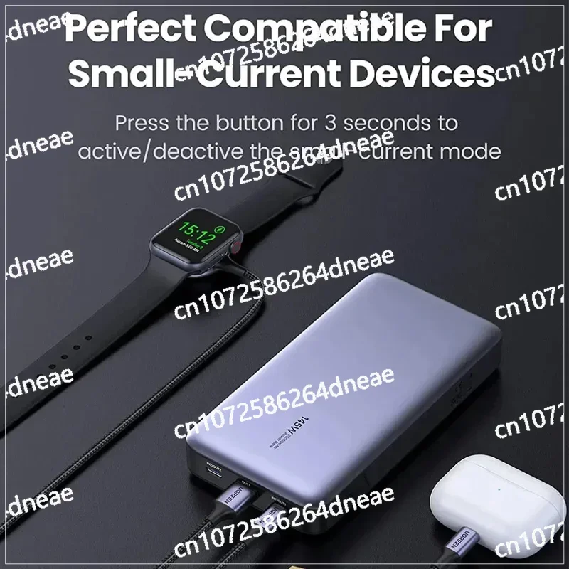 65 Вт Быстрая перезарядка 145 Power Bank 25000 мАчUSB C 3-портовый аккумулятор PD3.0 Портативное