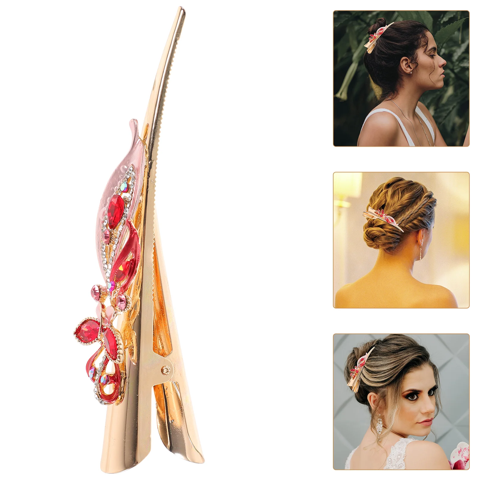 

Duckbilled Hair Clip Vintage Hair Clip Decorative Hair Clip Rhinestone Hair Clip