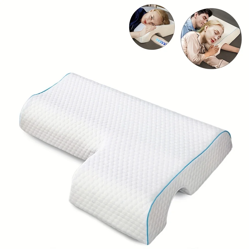 （Local delivery）Memory Foam Cuddle Pillow for Comfortable Arm Rest, Noon Breaks, and Couples Sleeping