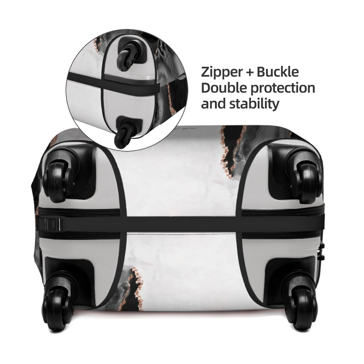 Luggage Covers King And Queen Personality Print Valentine's Gift Suitable for 18-32inch Dust Cover Travel Accessories