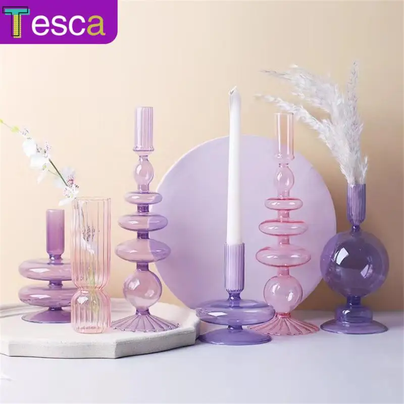 

Creative And Simple Handicrafts Candleholder Table Decoration Tabletop Candlestick Vase Handicrafts Manual Candlestick