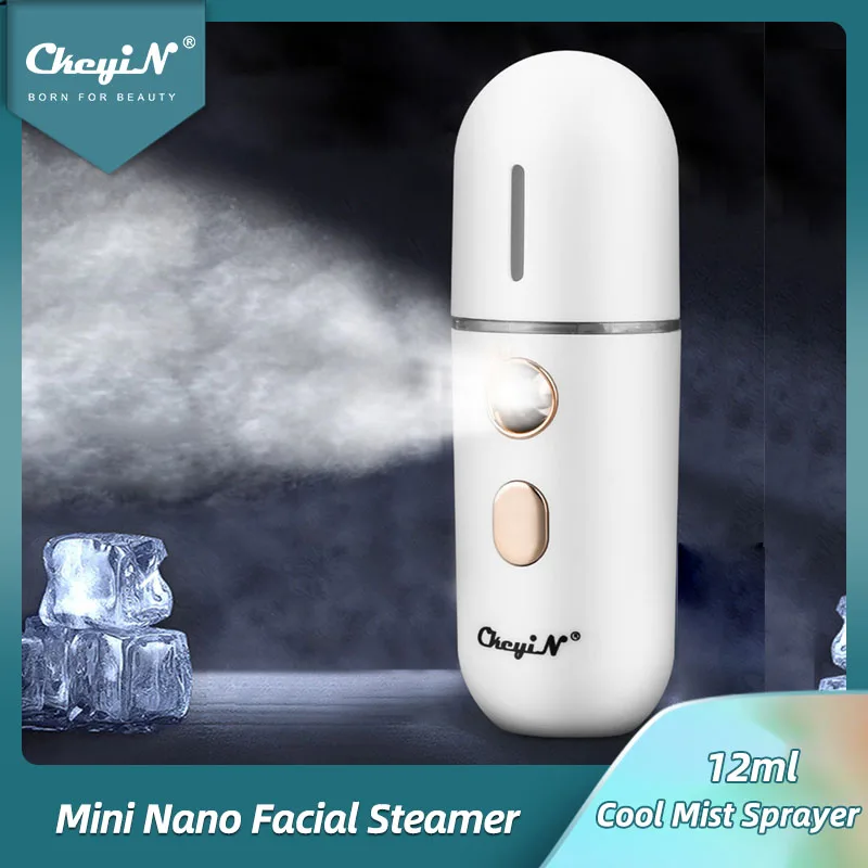 

CkeyiN 30ml Mini Facial Steamer Mist Sprayer Nano Mister Hydrating Face Mist Spray Bottle Humidifier Spa Skin Care Moisturizing