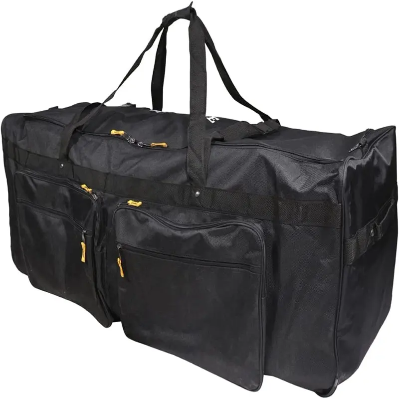 Gilbins Camp Soft Trunk - Black, Size  52 x 18 x 20, 18,720 Cu. Inch