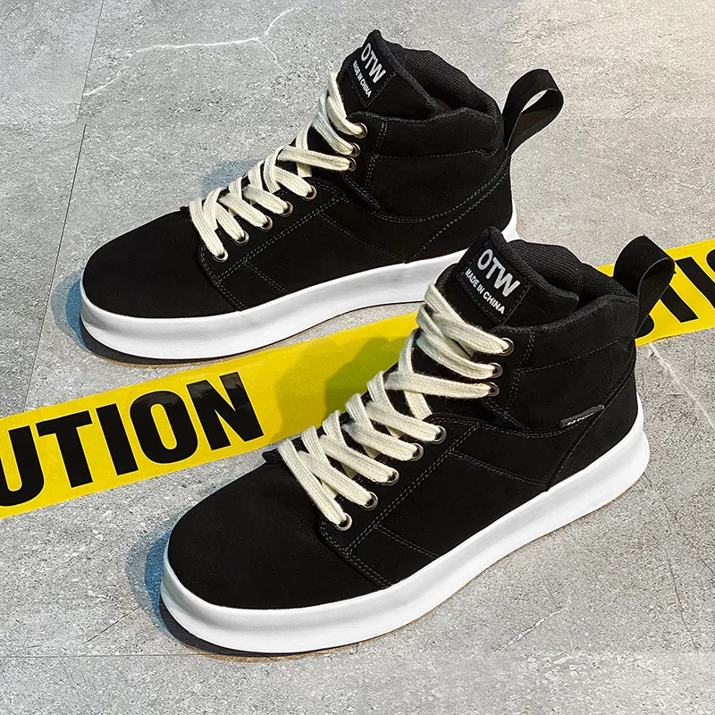 Brand Mens High-Top Sneakers Womens Colorful Leather Sneakers Sports Tennis Vulcanized Shoes Casual Original Basketball Sneakers