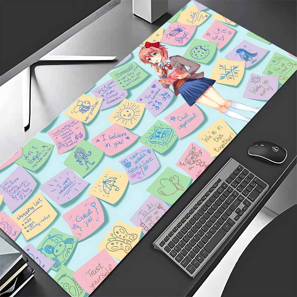 DDLC D-Doki литературный коврик для мыши ноутбука игровые аксессуары большой